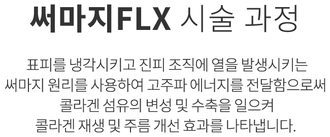 써마지FLX 시술과정