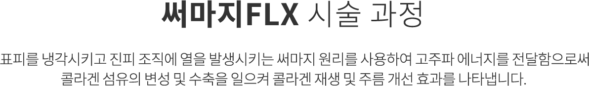 써마지FLX 시술과정